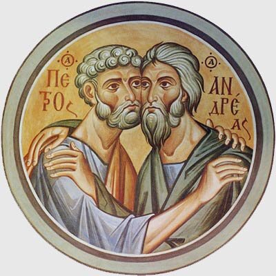 Икона апостолов Петра и Андрея. Архимандрит Зинон (Теодор)