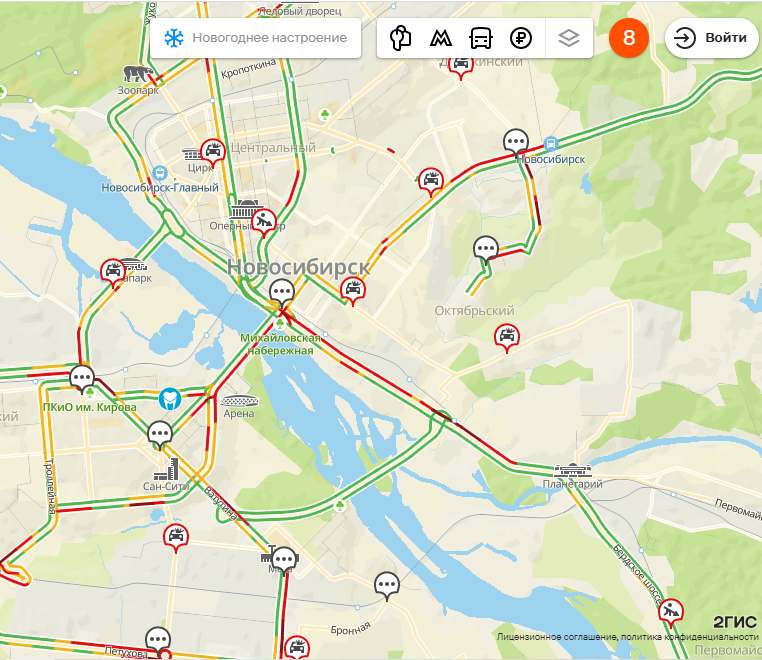 Пробки Новосибирск сегодня. Пробки новосибирск левый берег