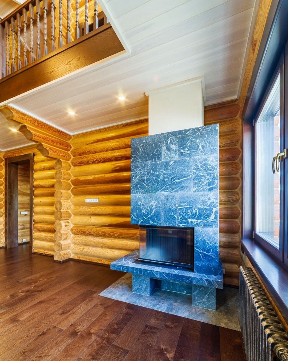 Камин из талькомагнезита