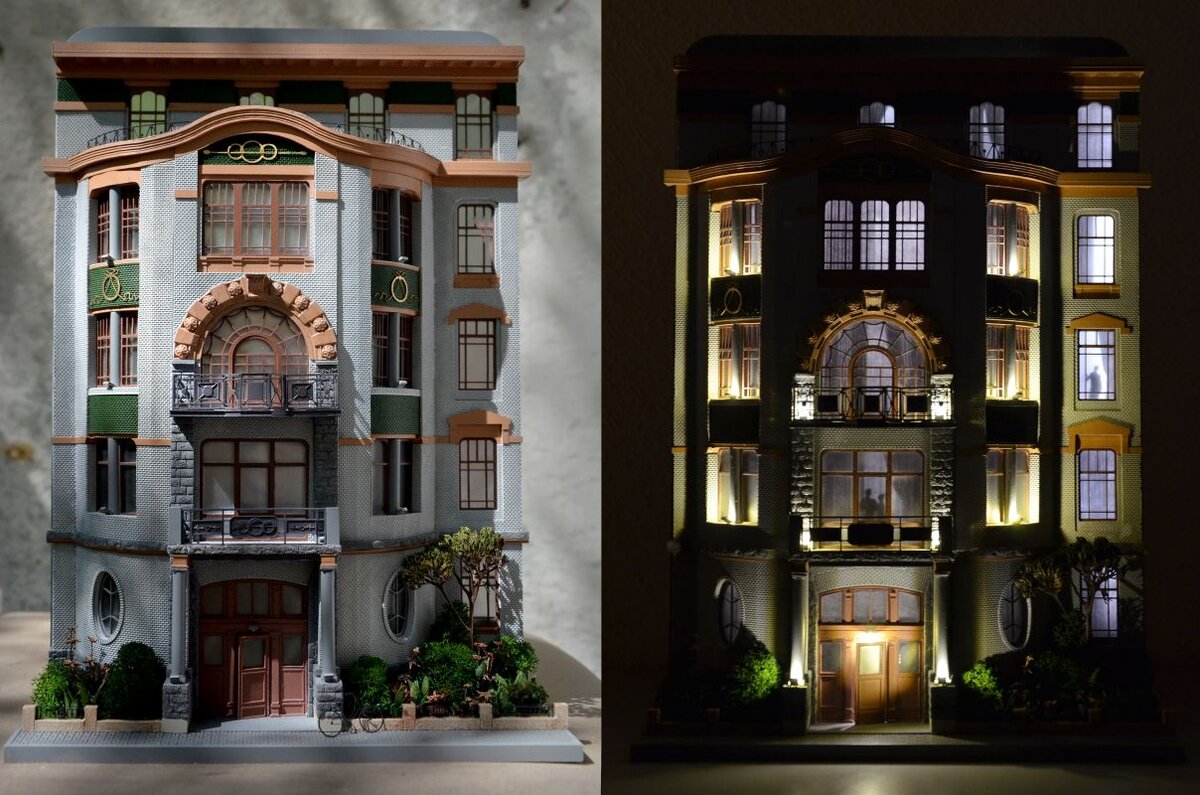 Макет фасада, который мы сделали для себя, демонстрация нашего понимания эстетики.