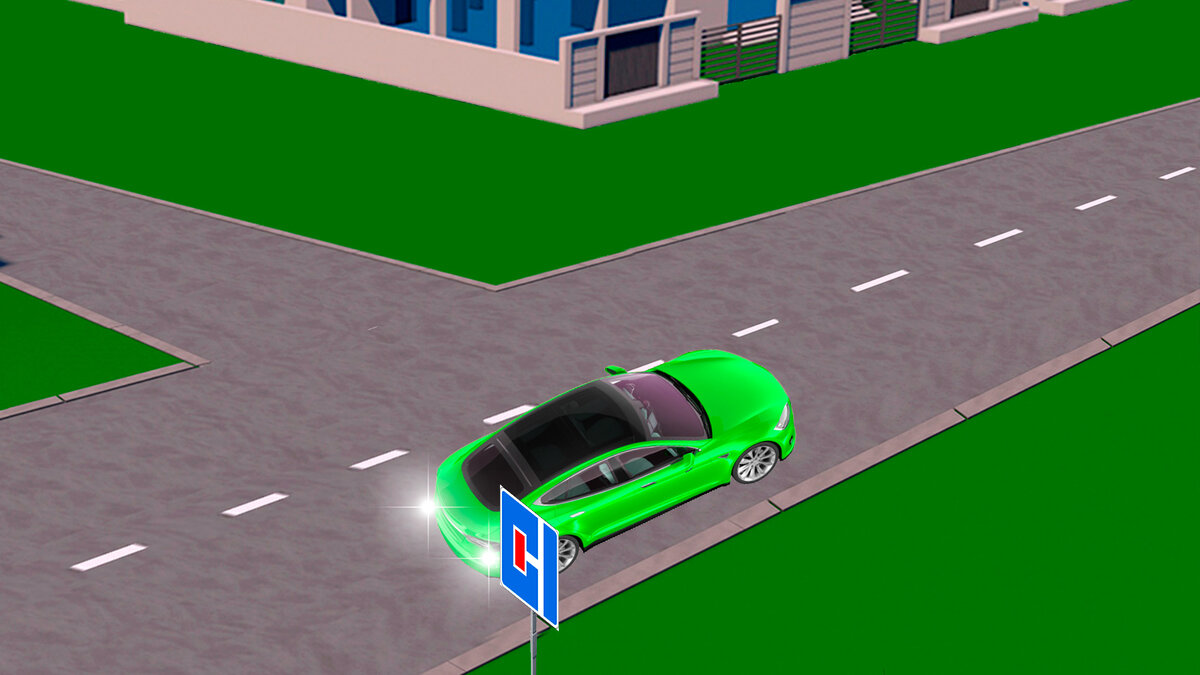 Кому из водителей разрешено движение задним ходом в данной ситуации ...