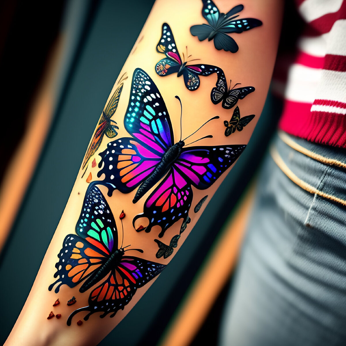 тату бабочки