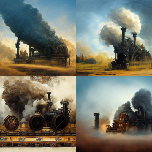 Antiquity in the smoke of steam engines ar 16:9 --v 3