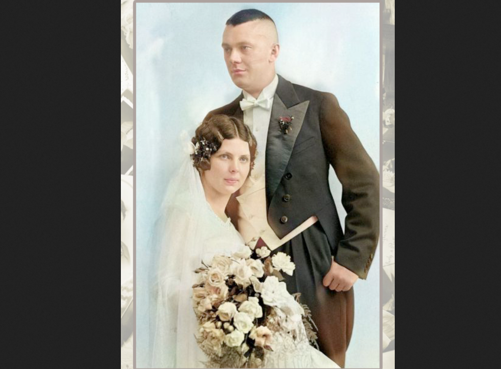 Свадебная фотография Энне и Франца Бурда. Фото из открытого источника в Яндексе.