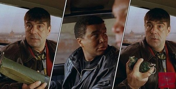 Кадры из фильма "Жмурки". 