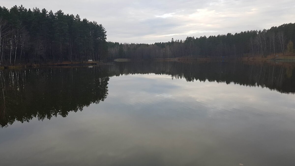 Озеро на территории санатория "Ромашкино!