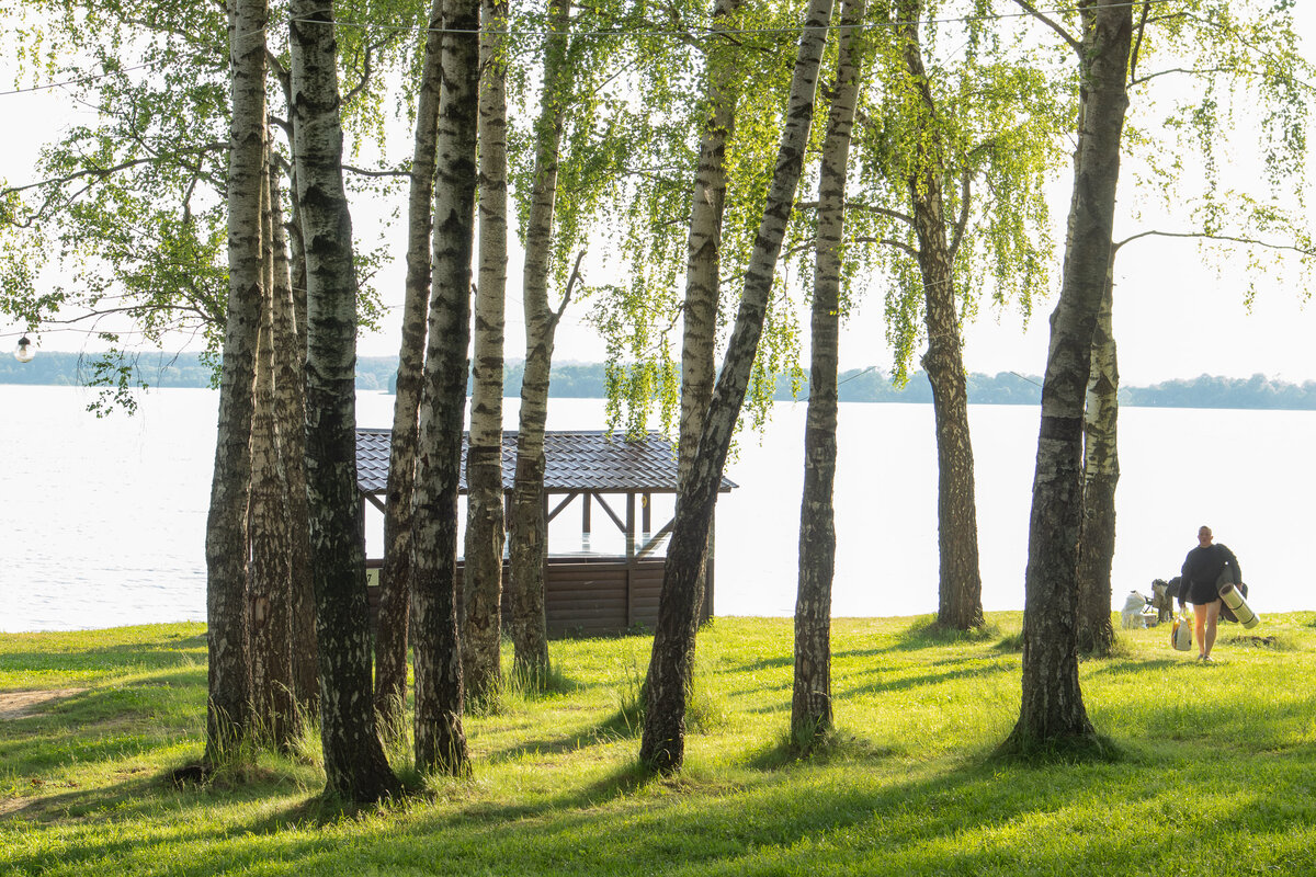 Подмосковье. Можайское водохранилище. База отдыха "Ильинский пляж"