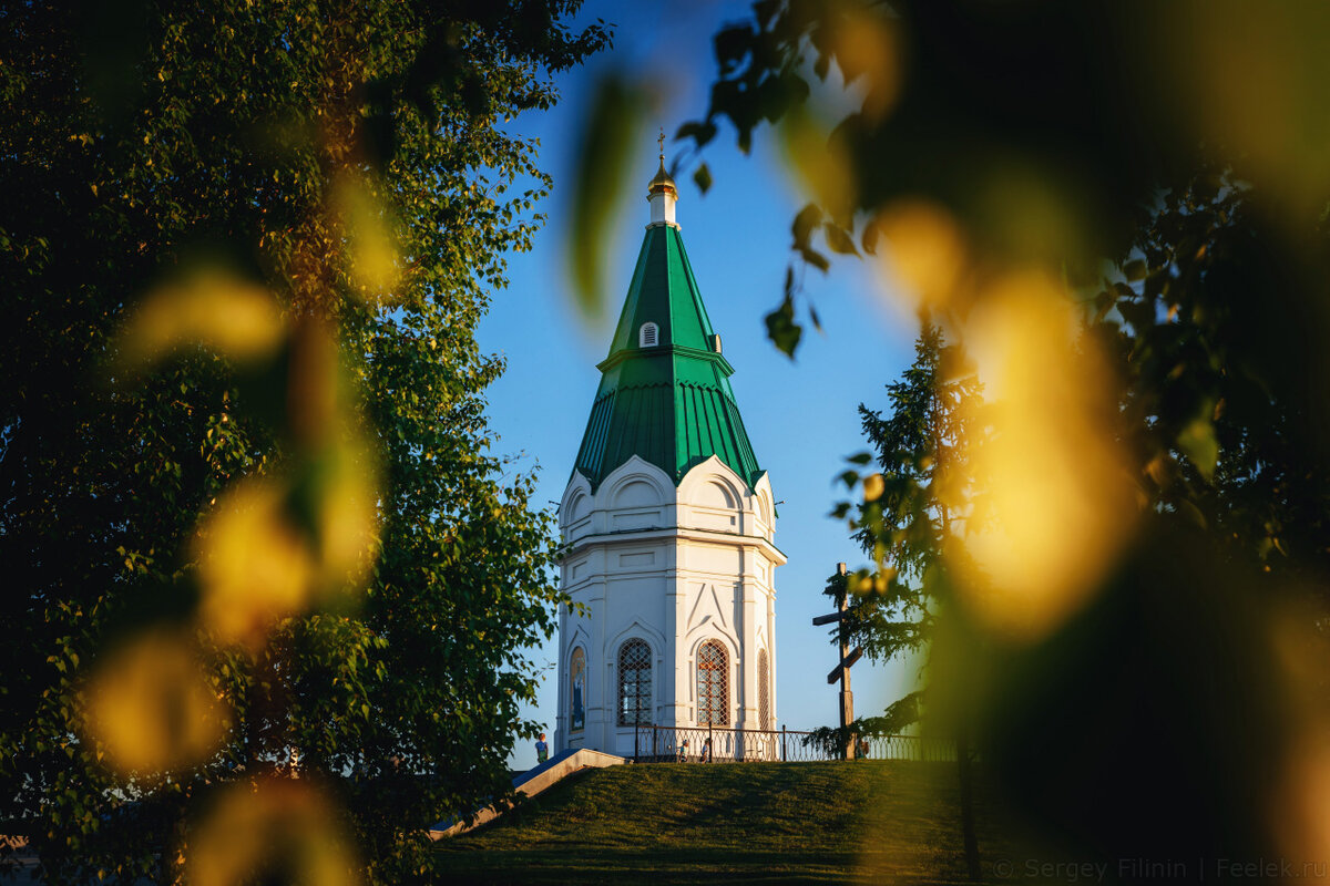 Часовни в Красноярске зимой