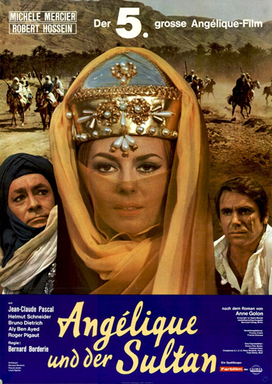 Постер фильма «Анжелика и султан», реж. Бернар Бордери, 1968 г.