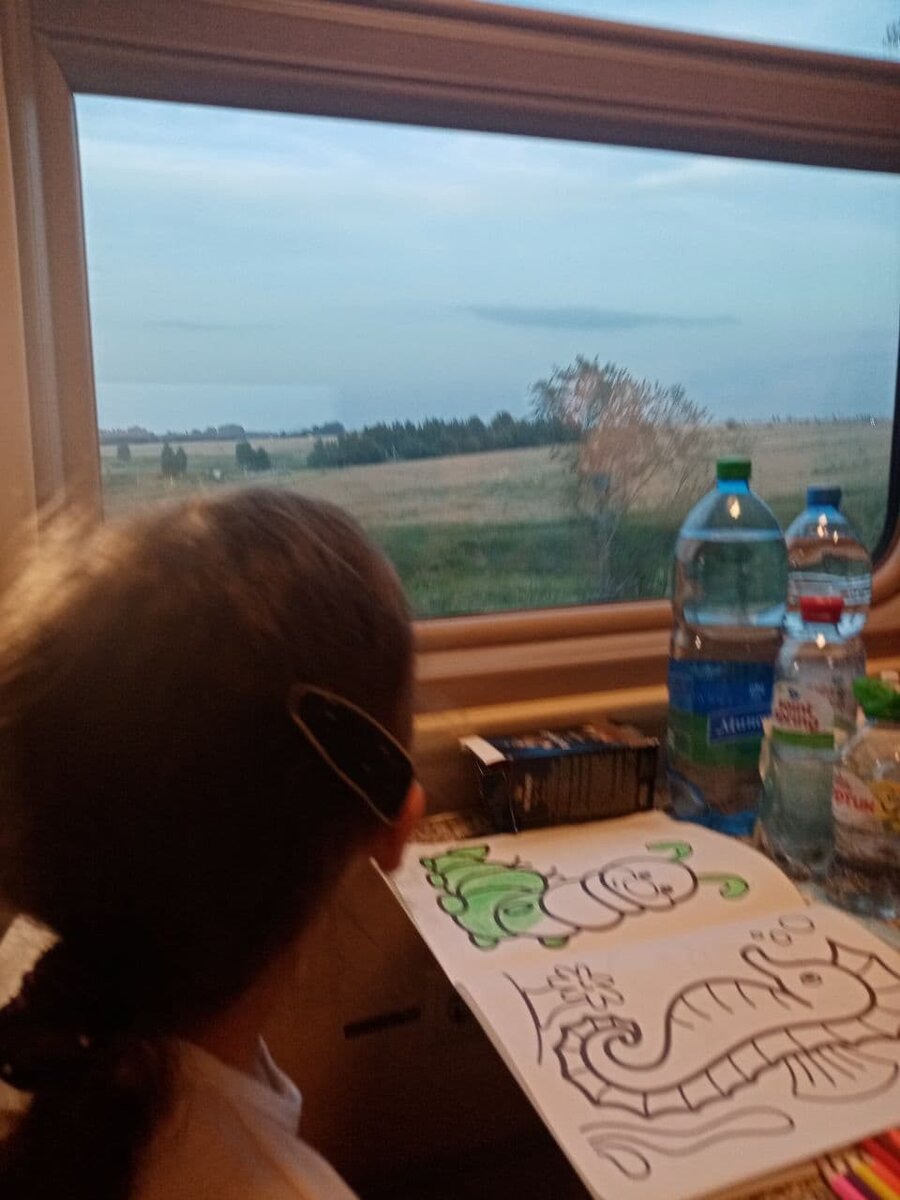 Пейзаж за окном.