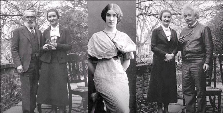 Супруги Коненковы (слева), Маргарита в юности, Маргарита и Альберт