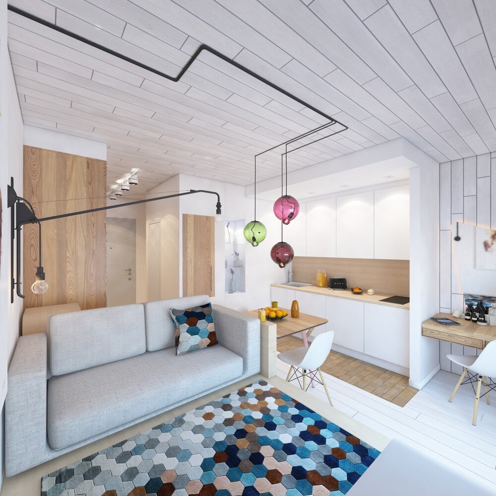 Недорогой дизайн квартиры: 13 красивых проектов интерьеров