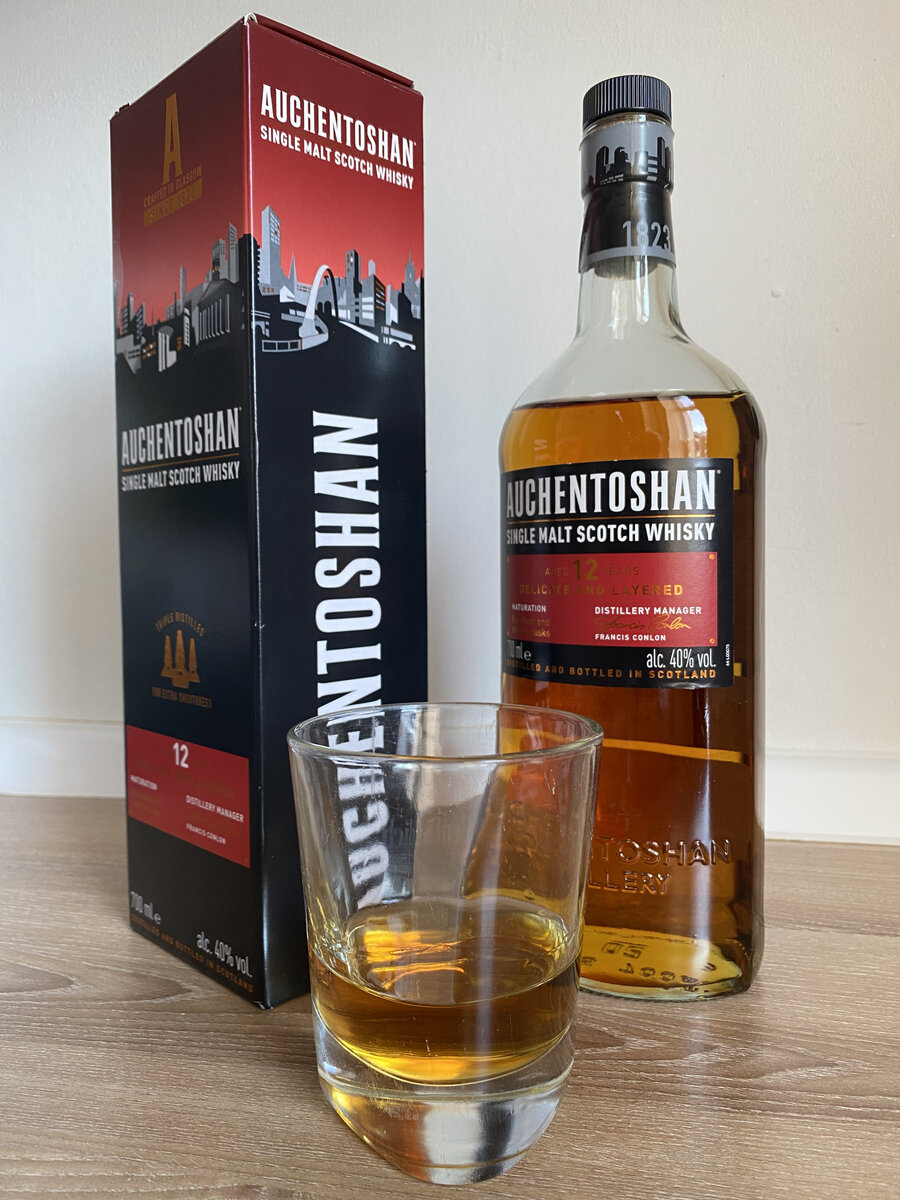 Auchentoshan 12 Years Old – шотландский виски тройной дистилляции | АлкоФан  | Дзен