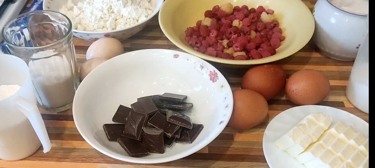 Ингредиенты будущего брауни.