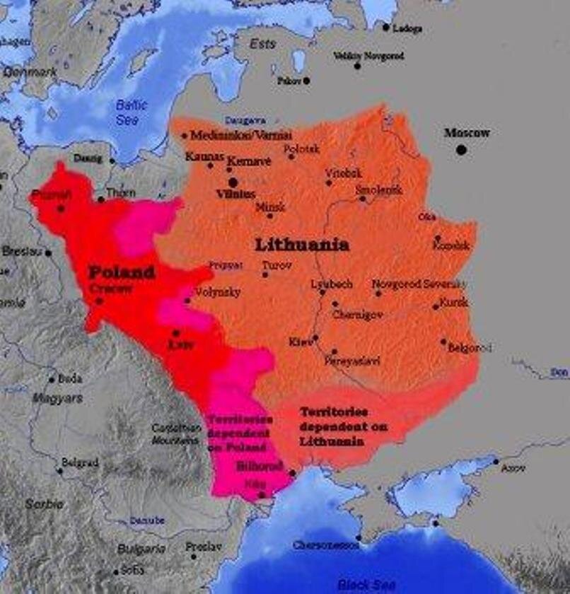 Великое княжество литовское в период наивысшего расцвета 