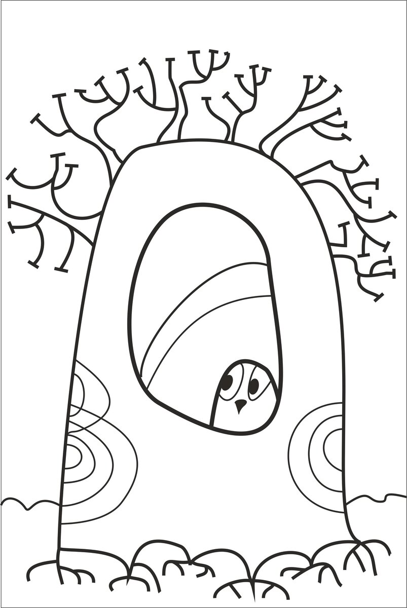 Аутистический характер - символическое изображение, художник Чуприна Алла, авторская колода МАК "Люди как деревья"(Грушко Н., Чуприна А.)
