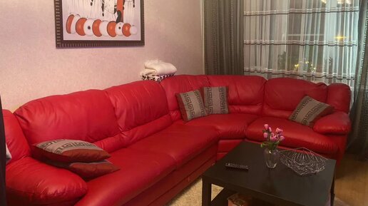 Перетяжка углового дивана на дому в Москве