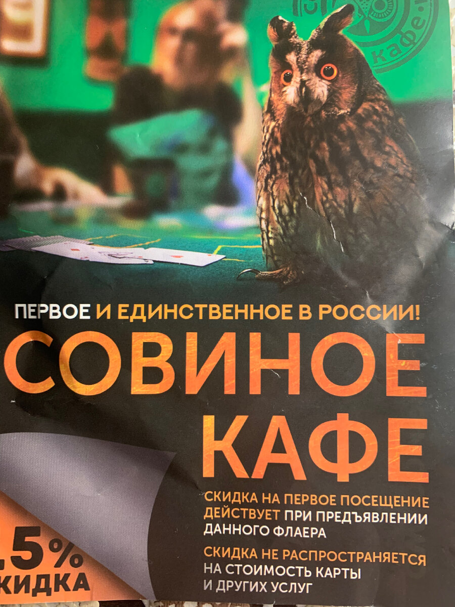 Кафе совушка в туле меню