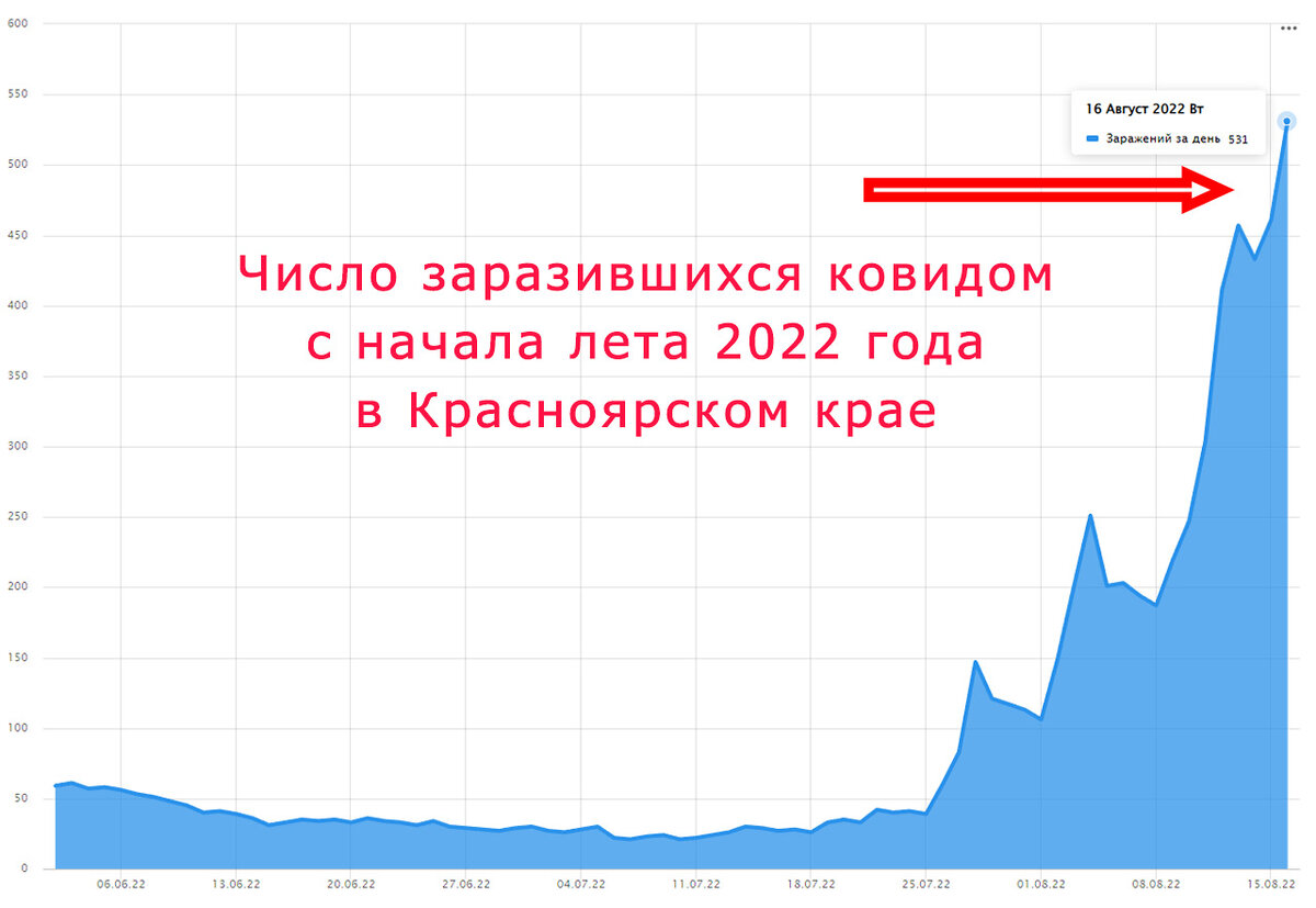     С конца июля на Красноярский край начала накатывать новая волна ковида