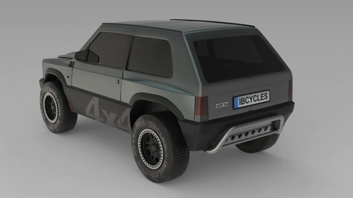 Макет специальной версии Fiat Panda