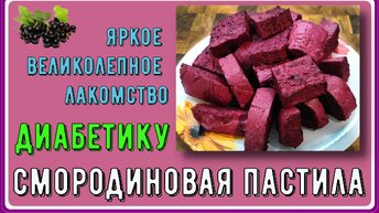 Диабетику. Яркая смородиновая пастила, великолепное лакомство