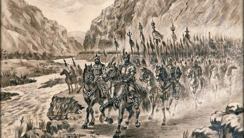 Великий эмир Тамерлан с войском в походе  фото из topwar.ru