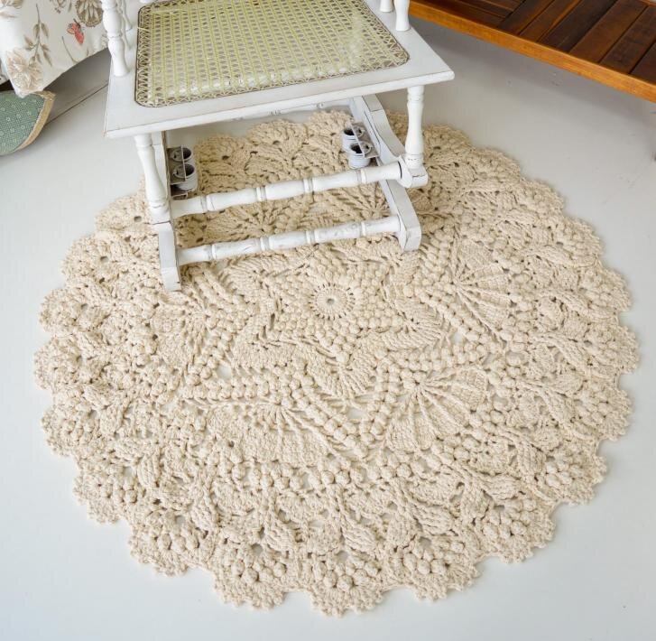 Ковер крючком схема