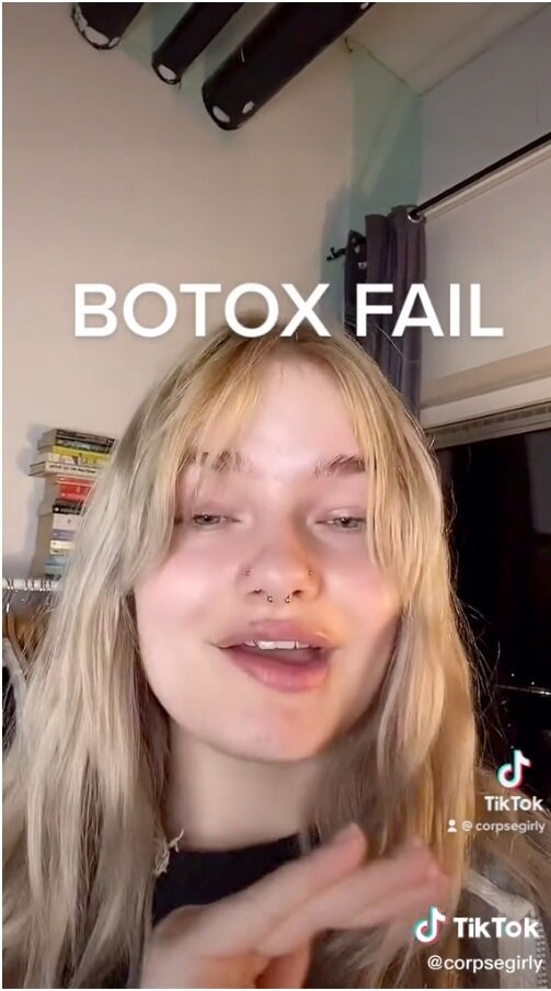    На видео девушка показала, что у нее перекосило губуtiktok.com/@corpsegirly