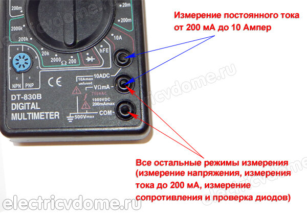 Проверка состояния мультиметра