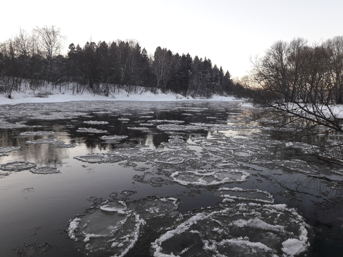 На реках сначала образуется ледяная плёнка рядом с берегом. Постепенно она превращается в забереги. В русле появляется шуга — первичные ледяные кристаллы, образующиеся в переохлаждённой воде. 