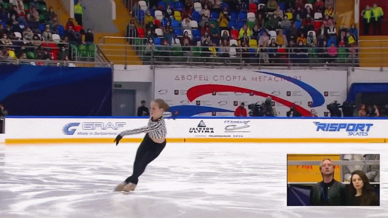 выкрюк – шпагат – крюк – чоктау – тройной лутц – тройной тулуп