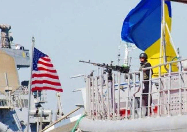 Маневры НАТО и Украины "Си Бриз-2021" в Черном море. Источник изображения: https://warfiles.ru
