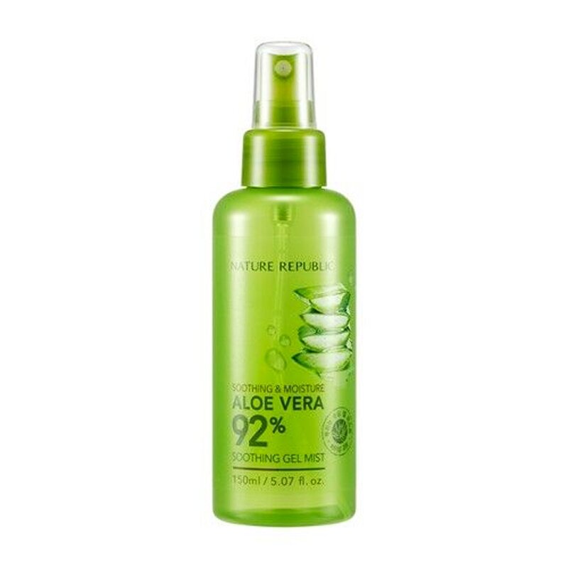 Nature republic, гель-мист для лица soothing gel mist aloe vera 92%????
