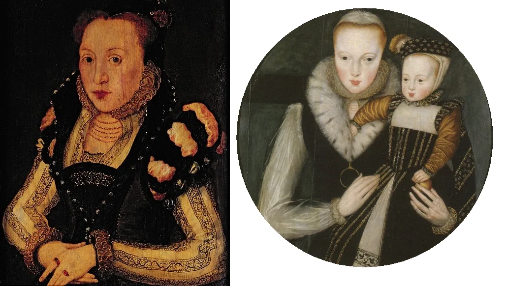 Мэри Грей и Кэтрин Грей с одним из своих сыновей