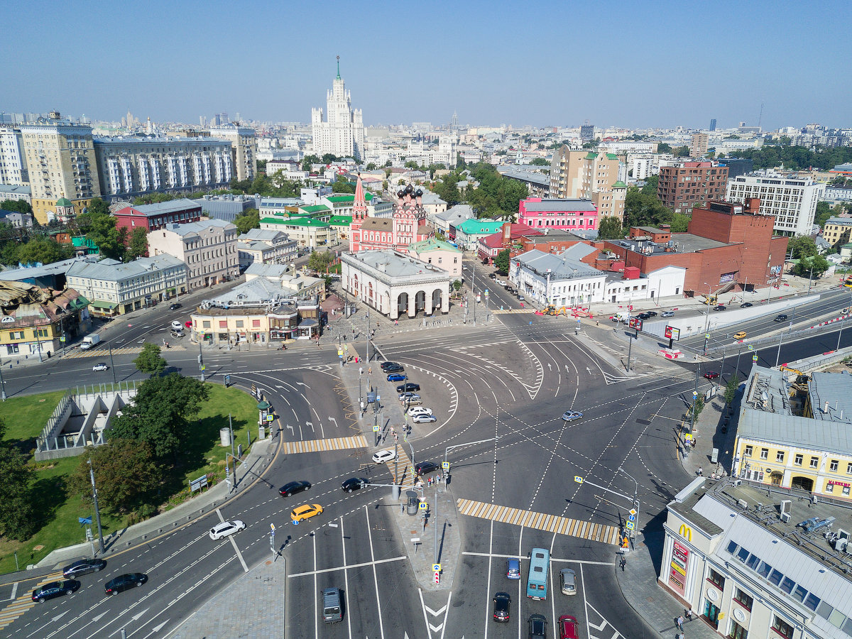 комсомольская площадь с высоты птичьего полета