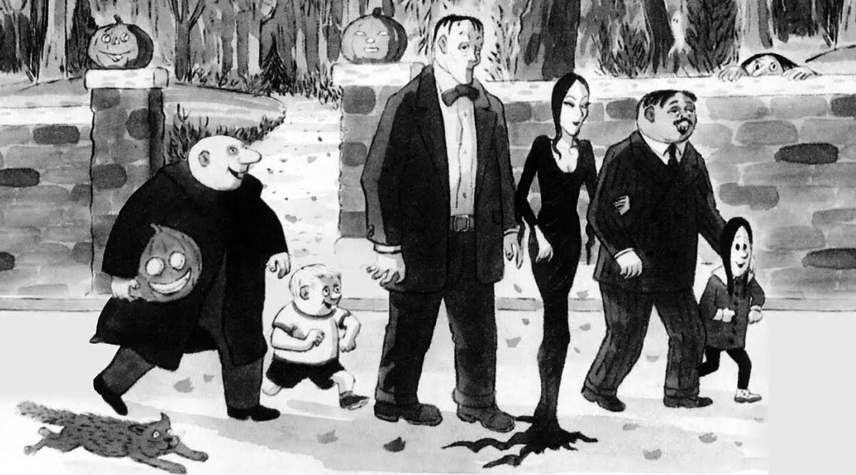 Семейка Аддамс на страницах комикса