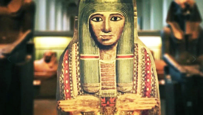 Мумия египетской жрицы
