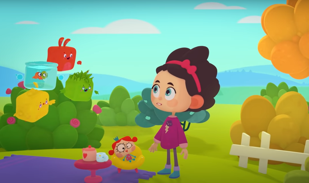 Кадр из мультсериала "Четверо в кубе", студия "Паровоз", режиссер Дмитрий Лазарев, 2017 г.