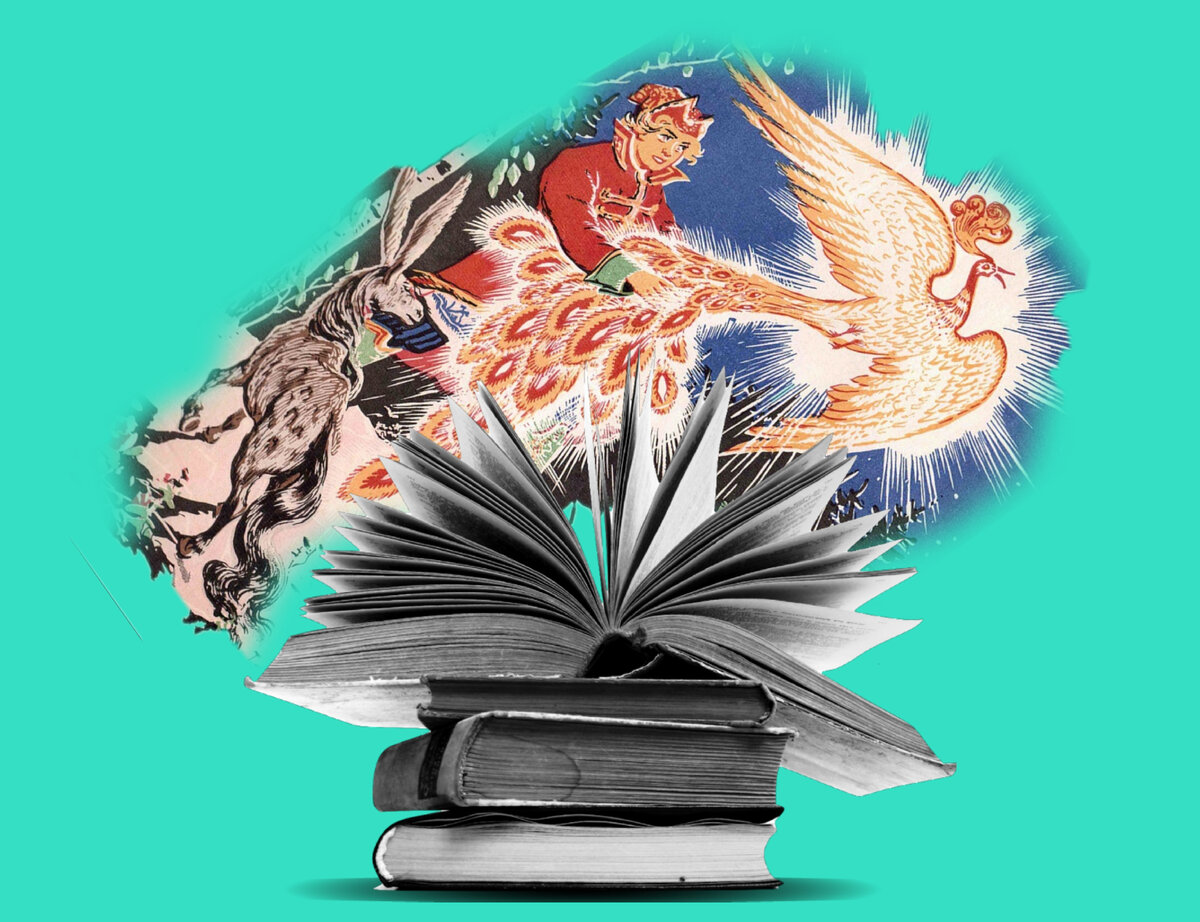 Для коллажа использован рисунок Никифора Ращектаева