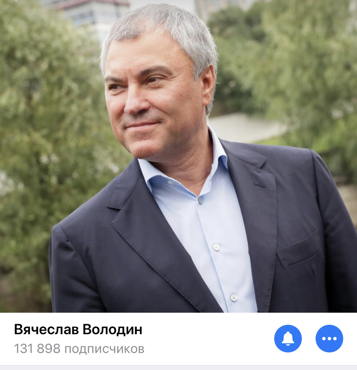 Скриншот из Telegram-канала Вячеслава Володина