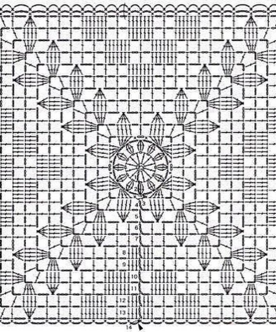 схема квадрата