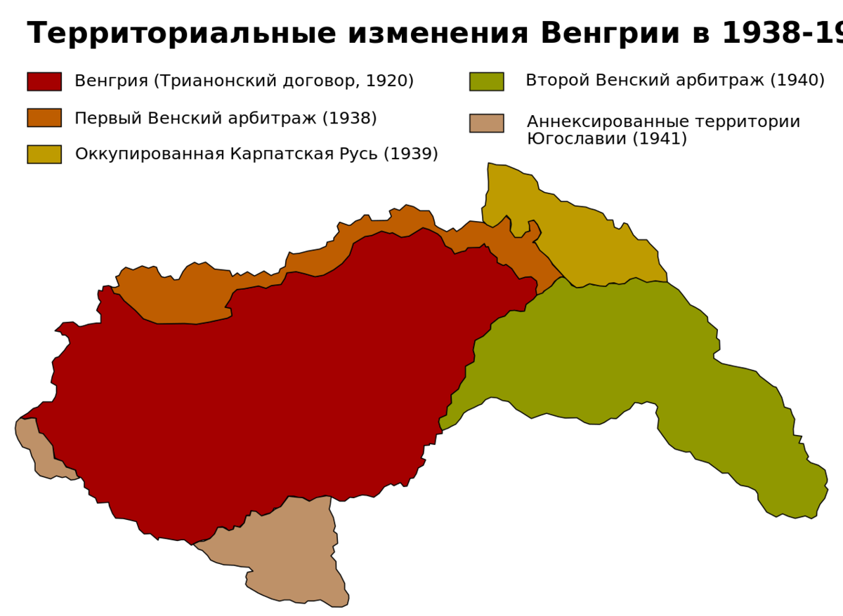 Венгрия во второй мировой войне карта