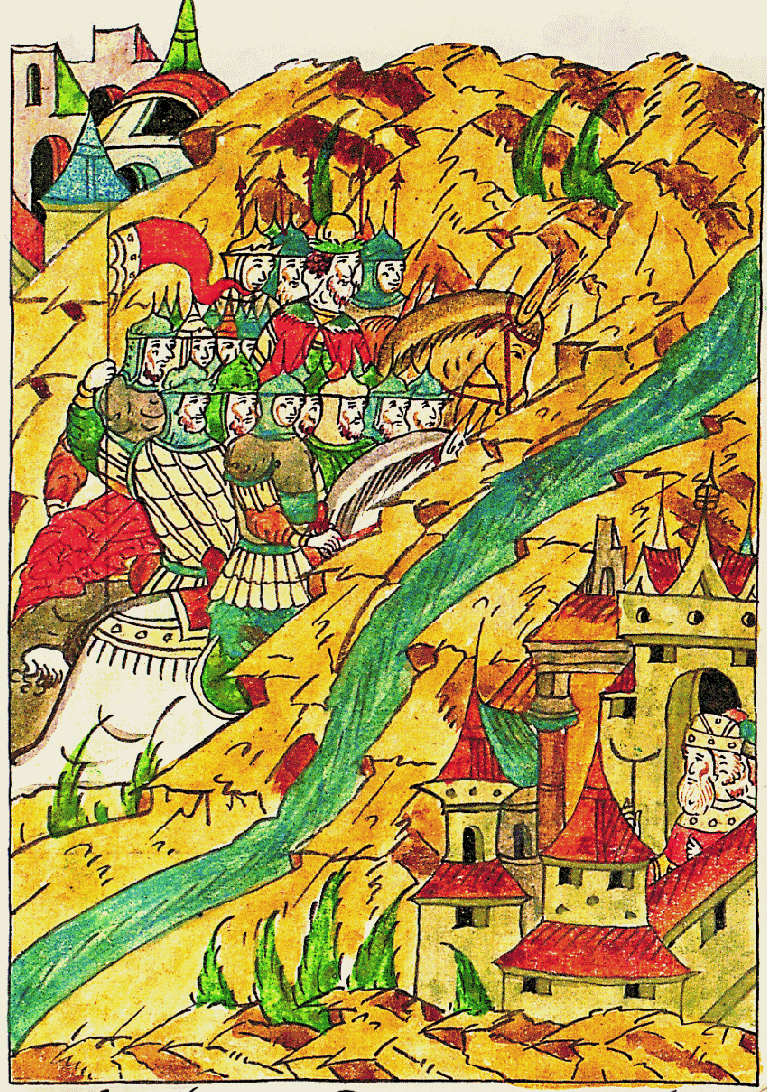 Русско-литовская война 1406—1408 годов. Стояние на Угре / Лицевой летописный свод / Wikimedia Commons