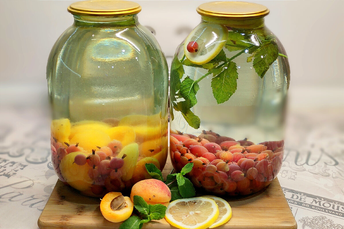 Компот из яблок и крыжовника на зиму. Крыжовниковый компот. Кружовник на компот. Компот из крыжовника с лимоном. Компот из крыжовника с мятой.