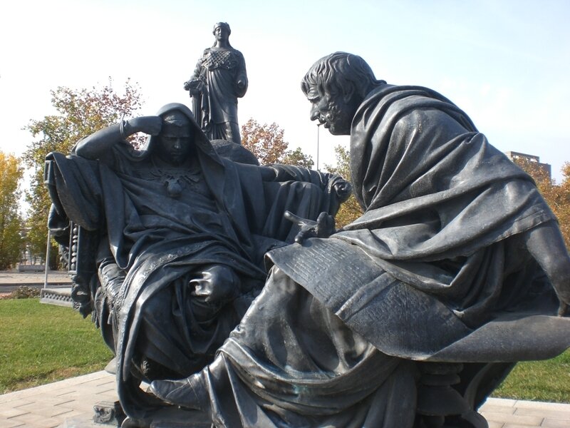 Нерон и Сенека. Памятник в Кордове