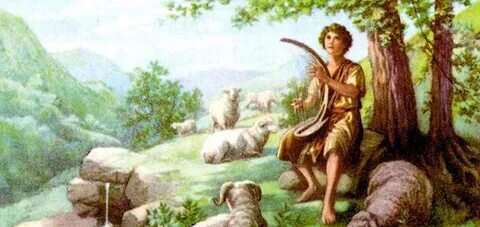 Сюжет из Библии: пастух Давид. Яндекс-фото.