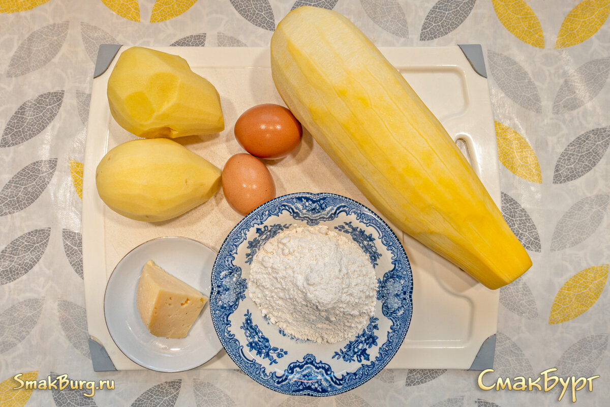 Простой и доступный набор продуктов для приготовления аппетитных драников