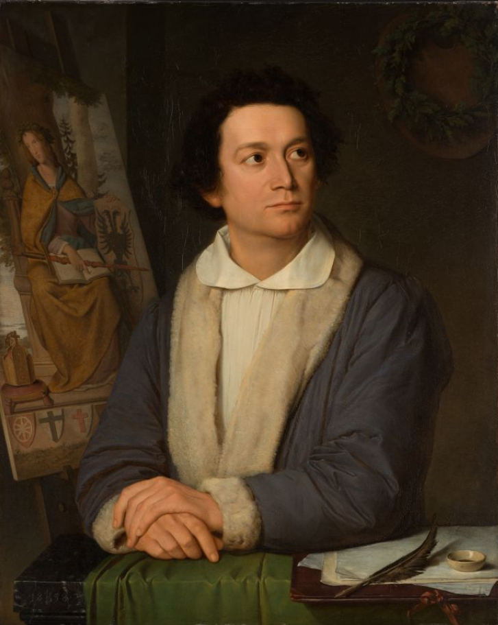 Джозеф Биндер. Портрет художника Филиппа Фейта. 1838 год. Из собрания музея Штаделя, Франкфурт-на-Майне.