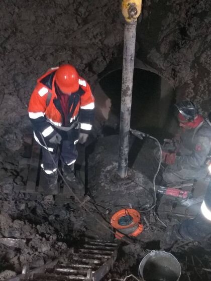    Аварийная бригада завершила ремонт поврежденного газопровода в Колпино пресс-служба ГРО «ПетербургГаз».