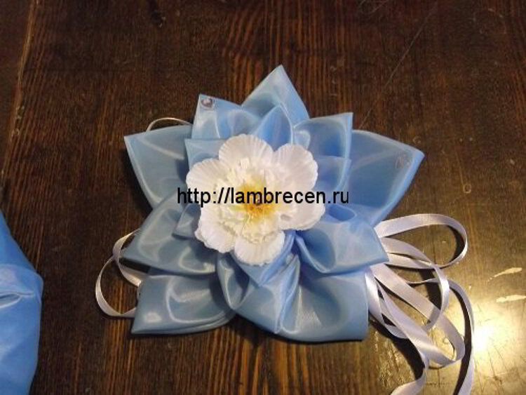  цветок из ткани мастер класс